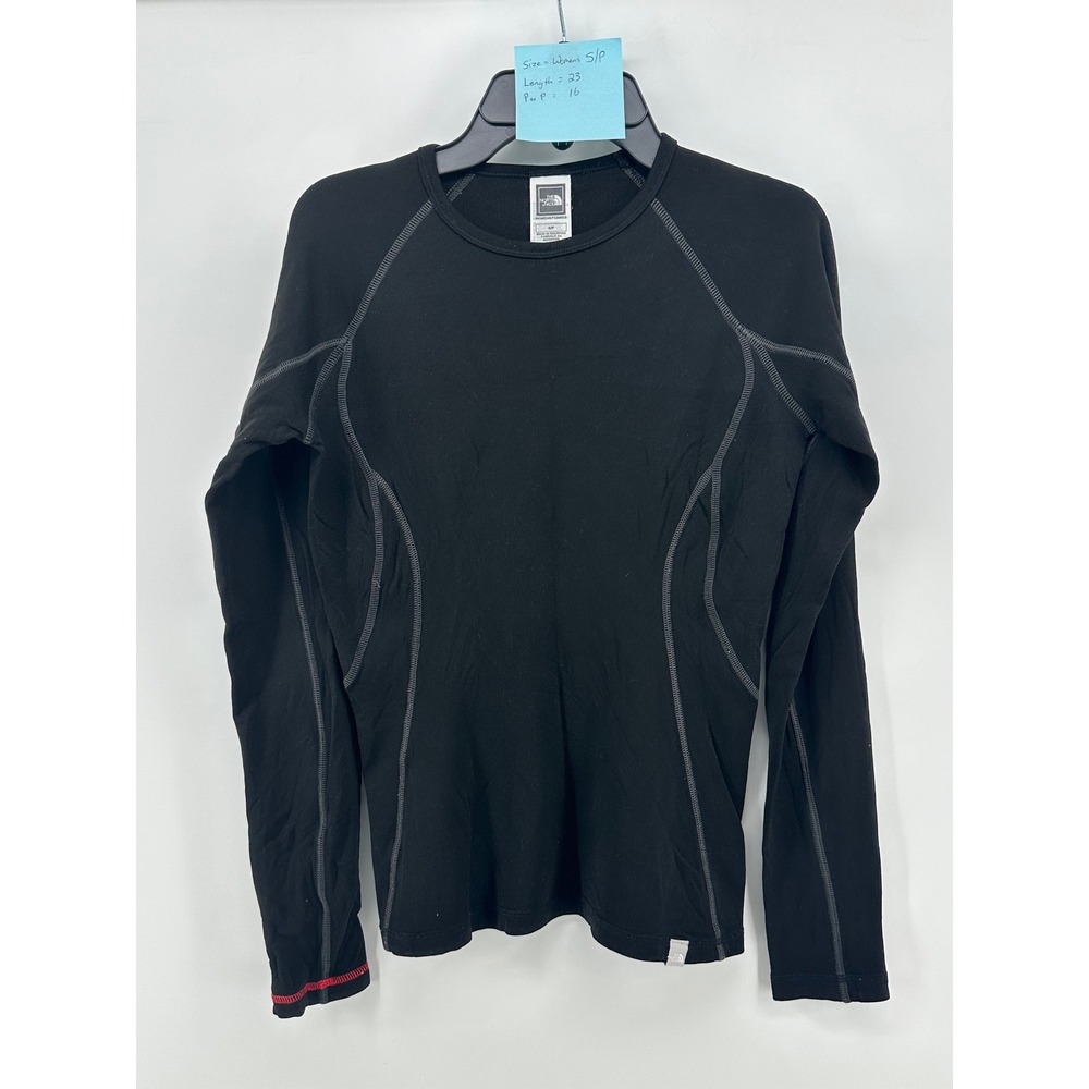 The North Face Womens Black Long Sleeve Base Layer Athletic Top Size Small S/P